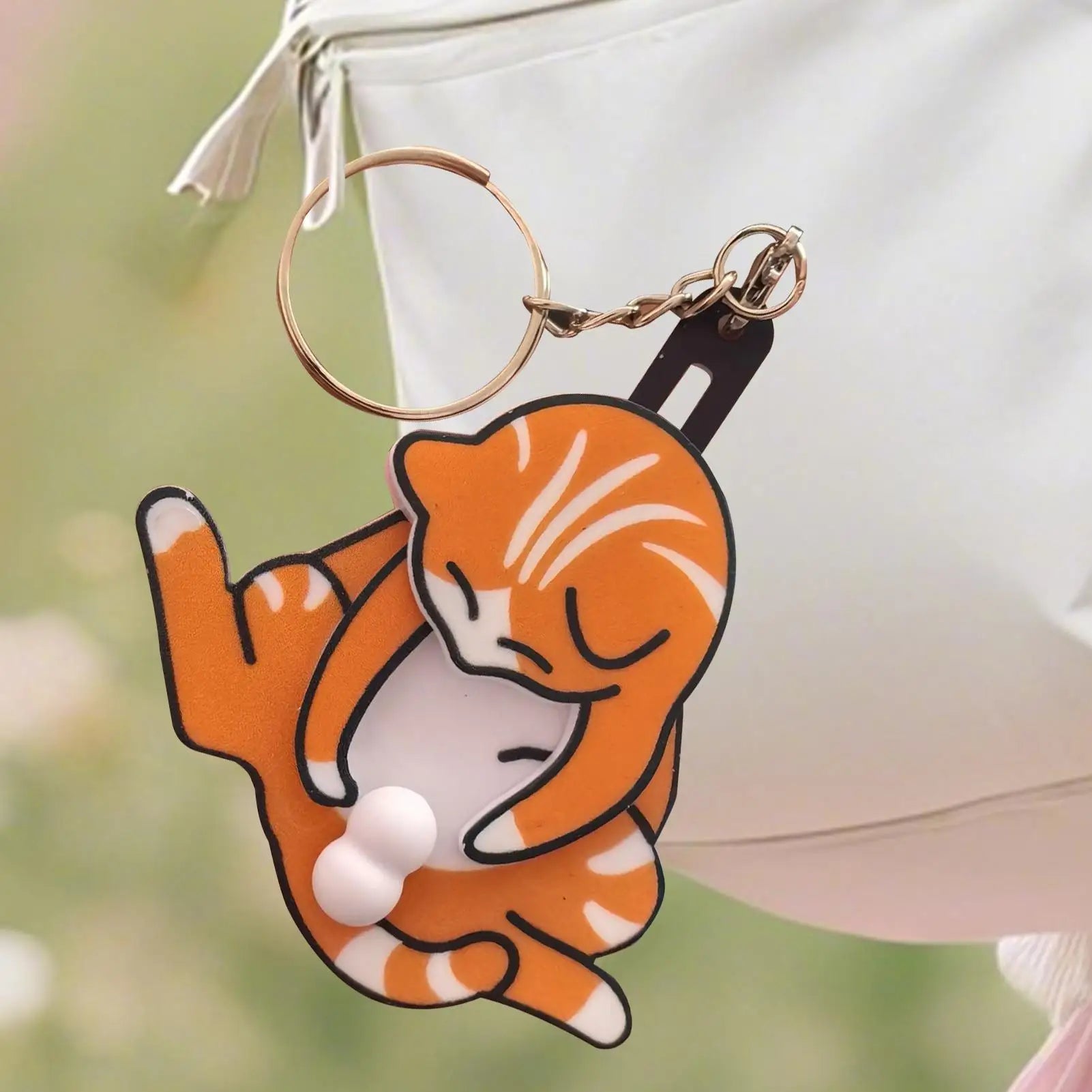 Mischief Cat Keychain
