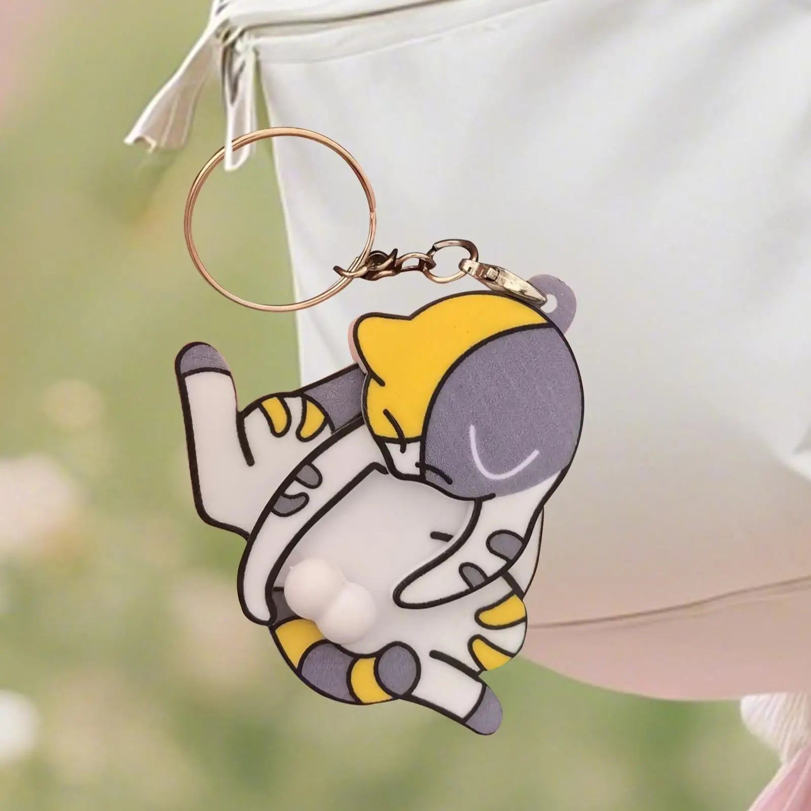 Mischief Cat Keychain